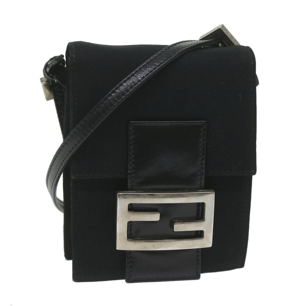 FENDI Mamma Shoulder Bag Nylon Black62178