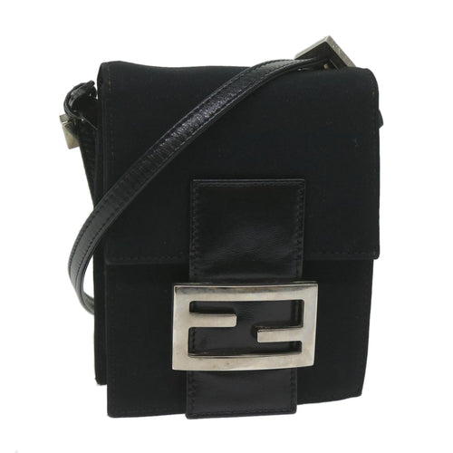 FENDI Mamma Shoulder Bag Nylon Black62178