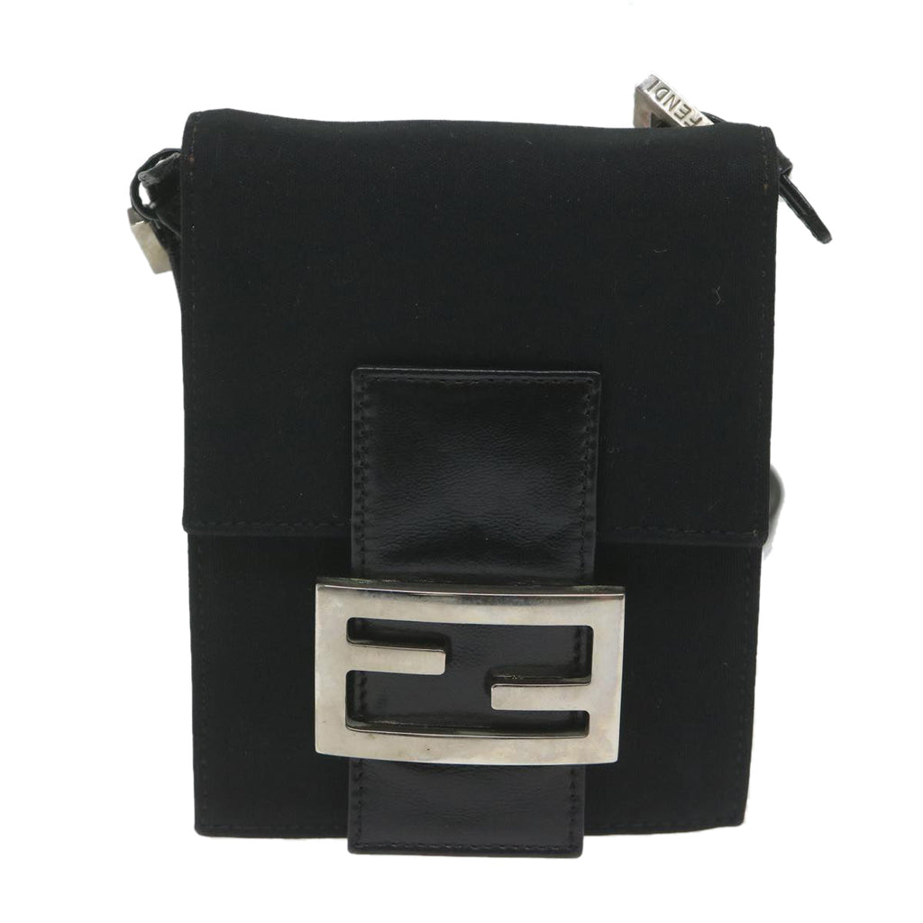 FENDI Mamma Shoulder Bag Nylon Black62178