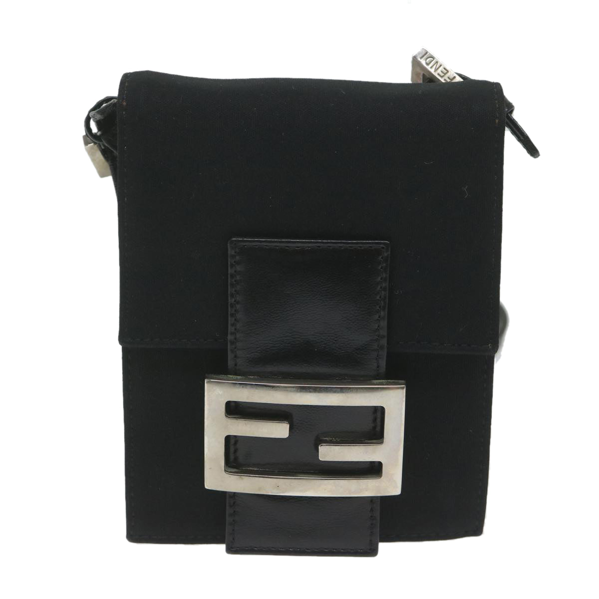 FENDI Mamma Shoulder Bag Nylon Black62178