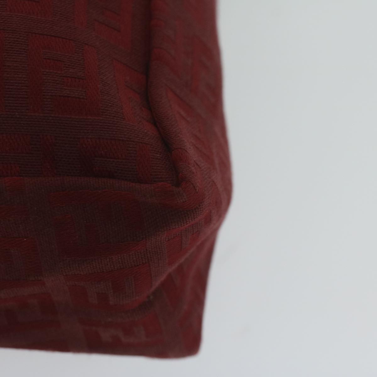 FENDI Zucchino Canvas Hand Bag Red62237