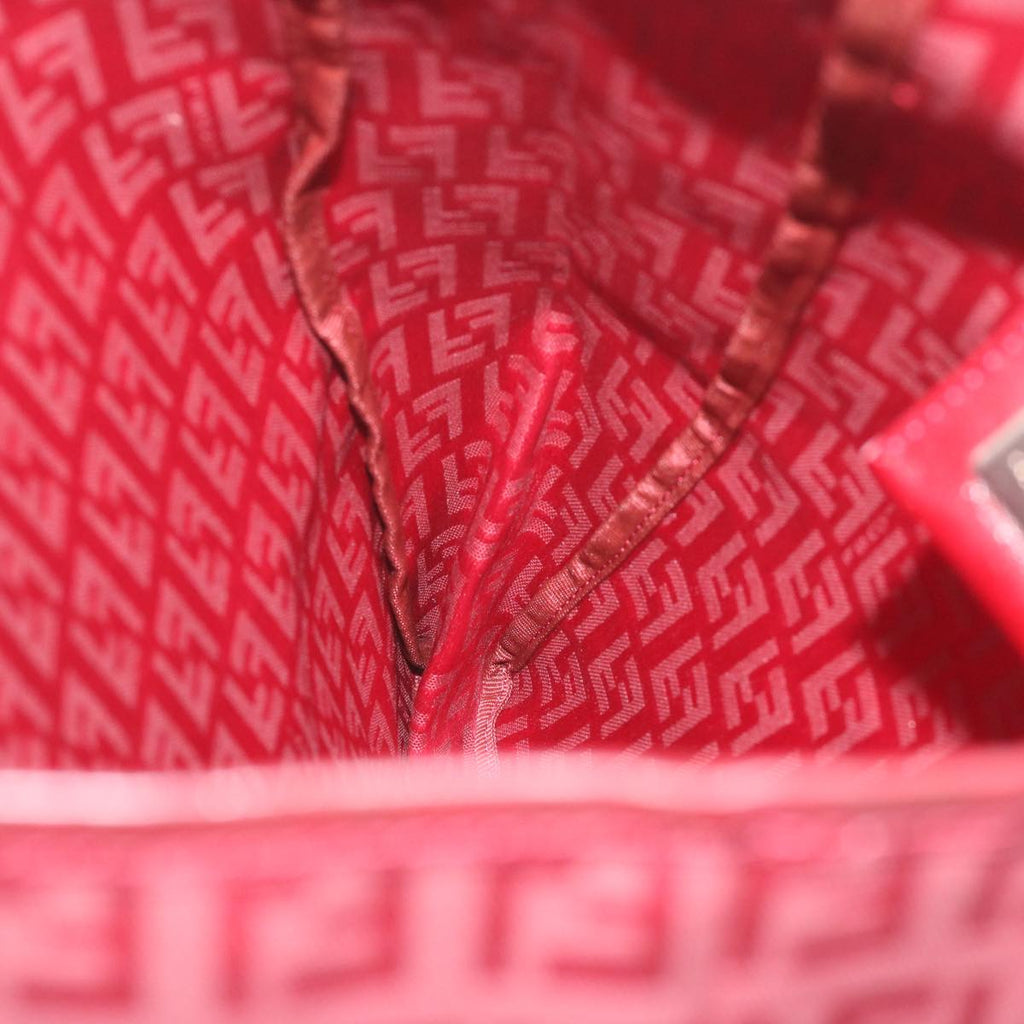 FENDI Zucchino Canvas Hand Bag Red62237