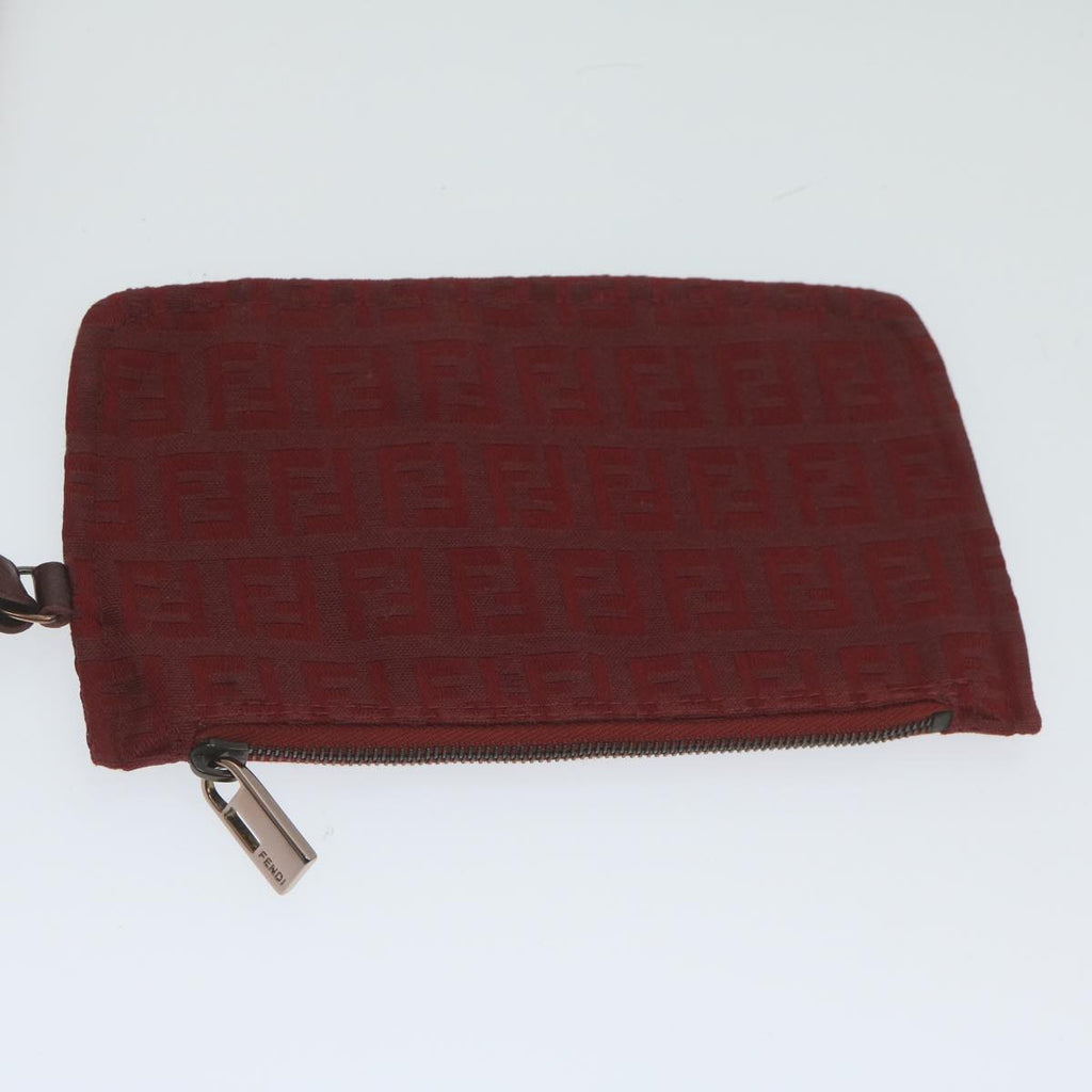 FENDI Zucchino Canvas Hand Bag Red62237