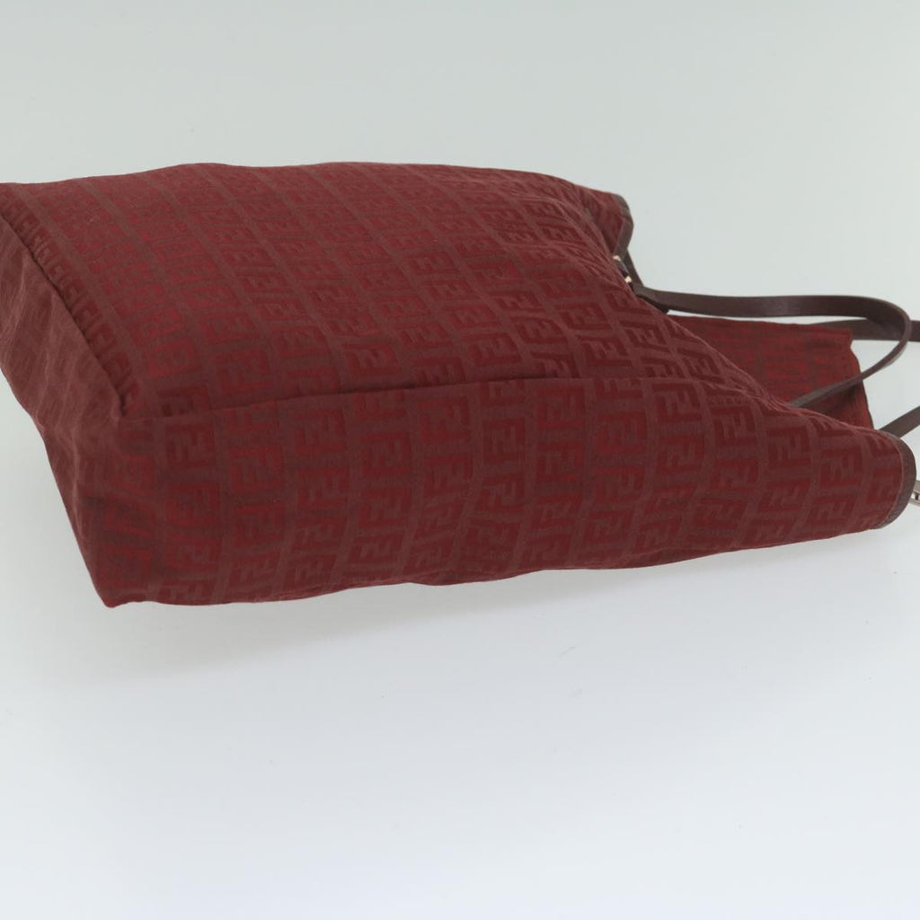 FENDI Zucchino Canvas Hand Bag Red62237