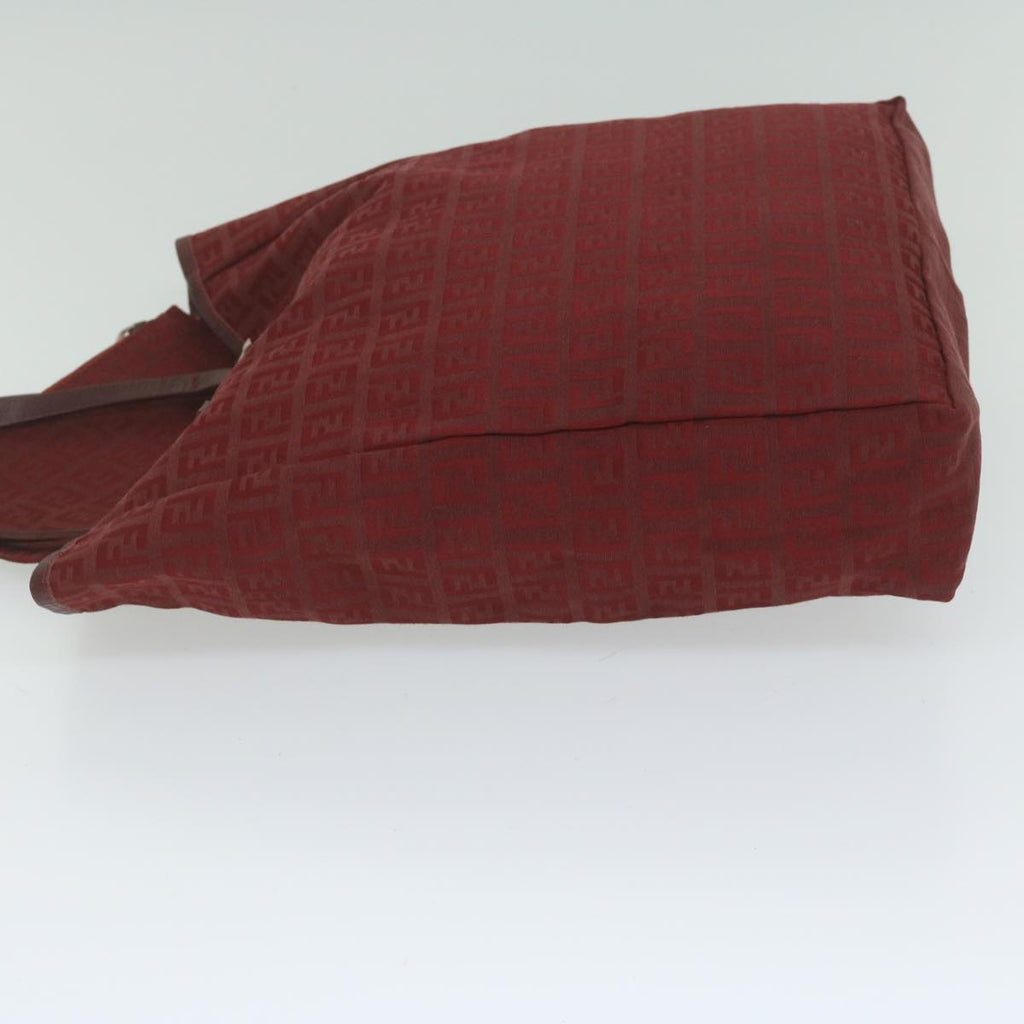 FENDI Zucchino Canvas Hand Bag Red62237