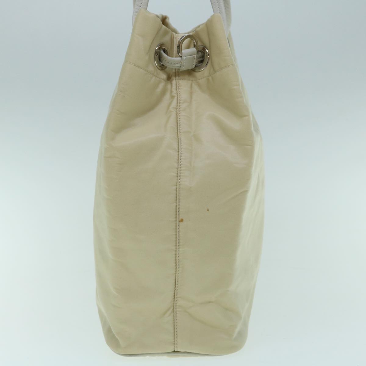 PRADA Tote Bag Nylon Cream  62239