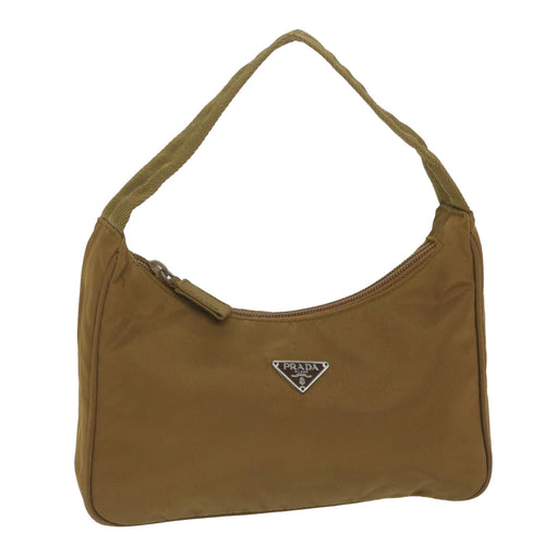 PRADA Hand Bag Nylon Brown  62273