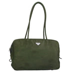 PRADA Hand Bag Nylon Khaki  62293