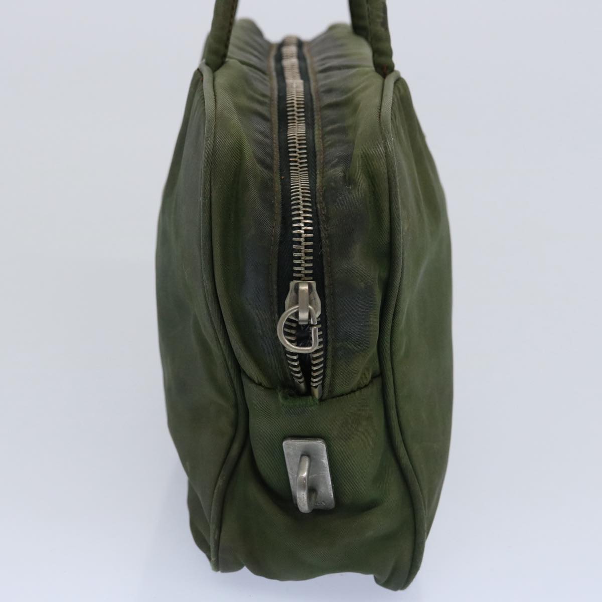 PRADA Hand Bag Nylon Khaki  62293
