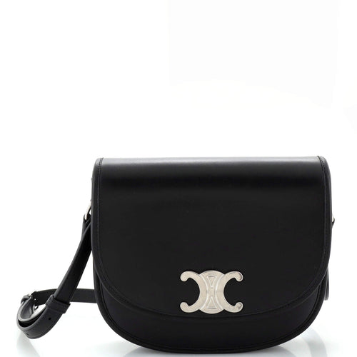 Celine Besace Triomphe Shoulder Bag Leather Medium