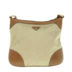 PRADA Shoulder Bag Nylon Beige  62328