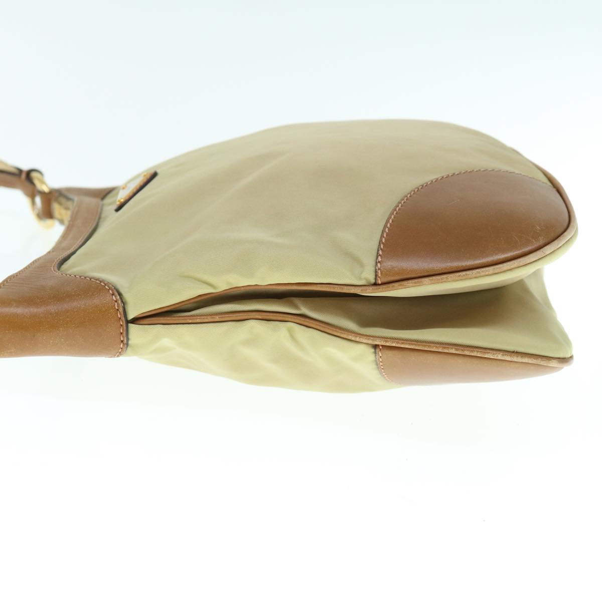 PRADA Shoulder Bag Nylon Beige  62328