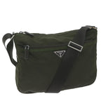 PRADA Shoulder Bag Nylon Khaki  62330