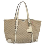 CELINE Macadam Canvas Tote Bag Beige  62341