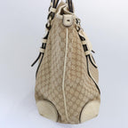 CELINE Macadam Canvas Tote Bag Beige  62341
