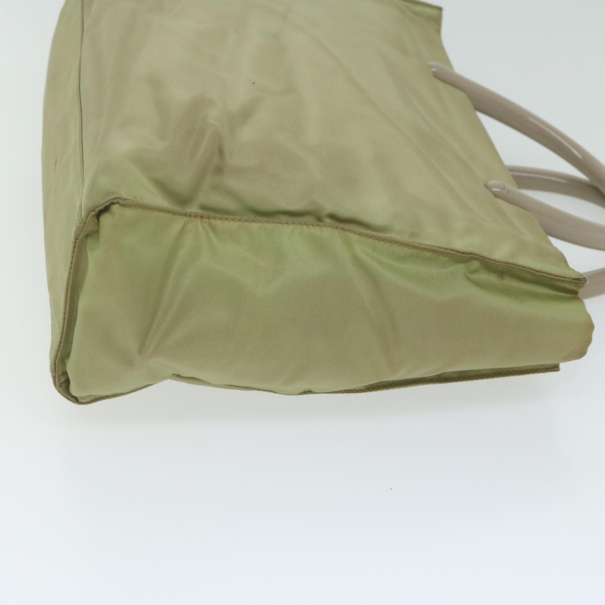 PRADA Hand Bag Nylon Beige  62358