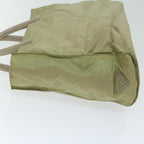 PRADA Hand Bag Nylon Beige  62358