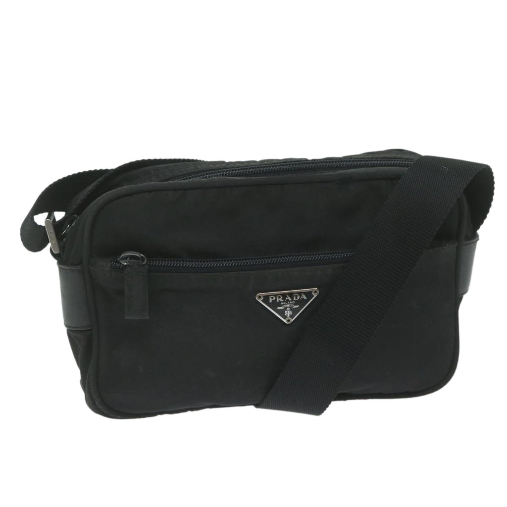 PRADA Shoulder Bag Nylon Black  62392
