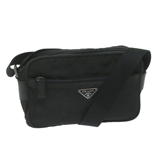 PRADA Shoulder Bag Nylon Black  62392