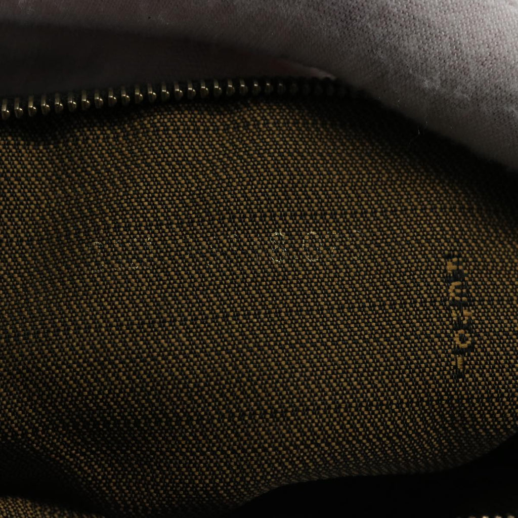 FENDI Zucca Canvas Vanity pouch Hand Bag Nylon Brown Black62446