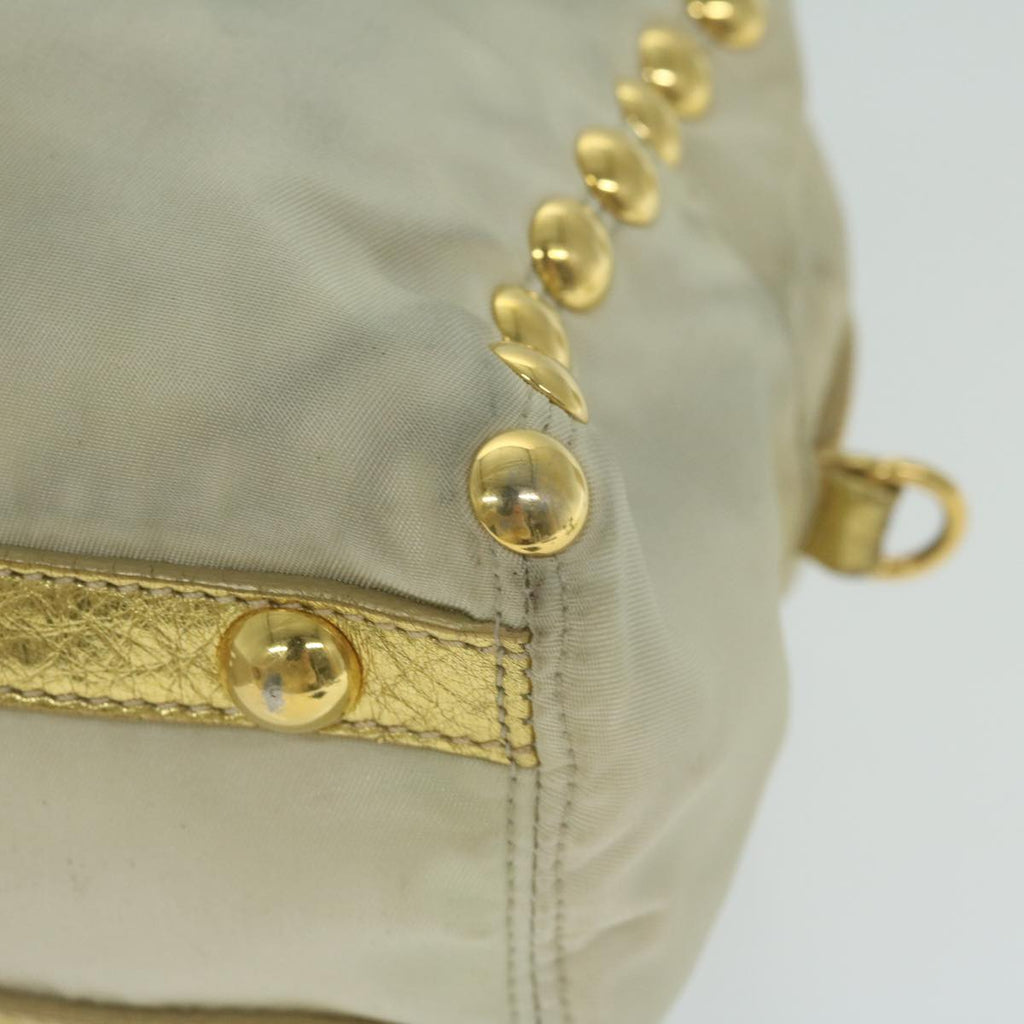 PRADA Hand Bag Nylon 2way Cream  62489