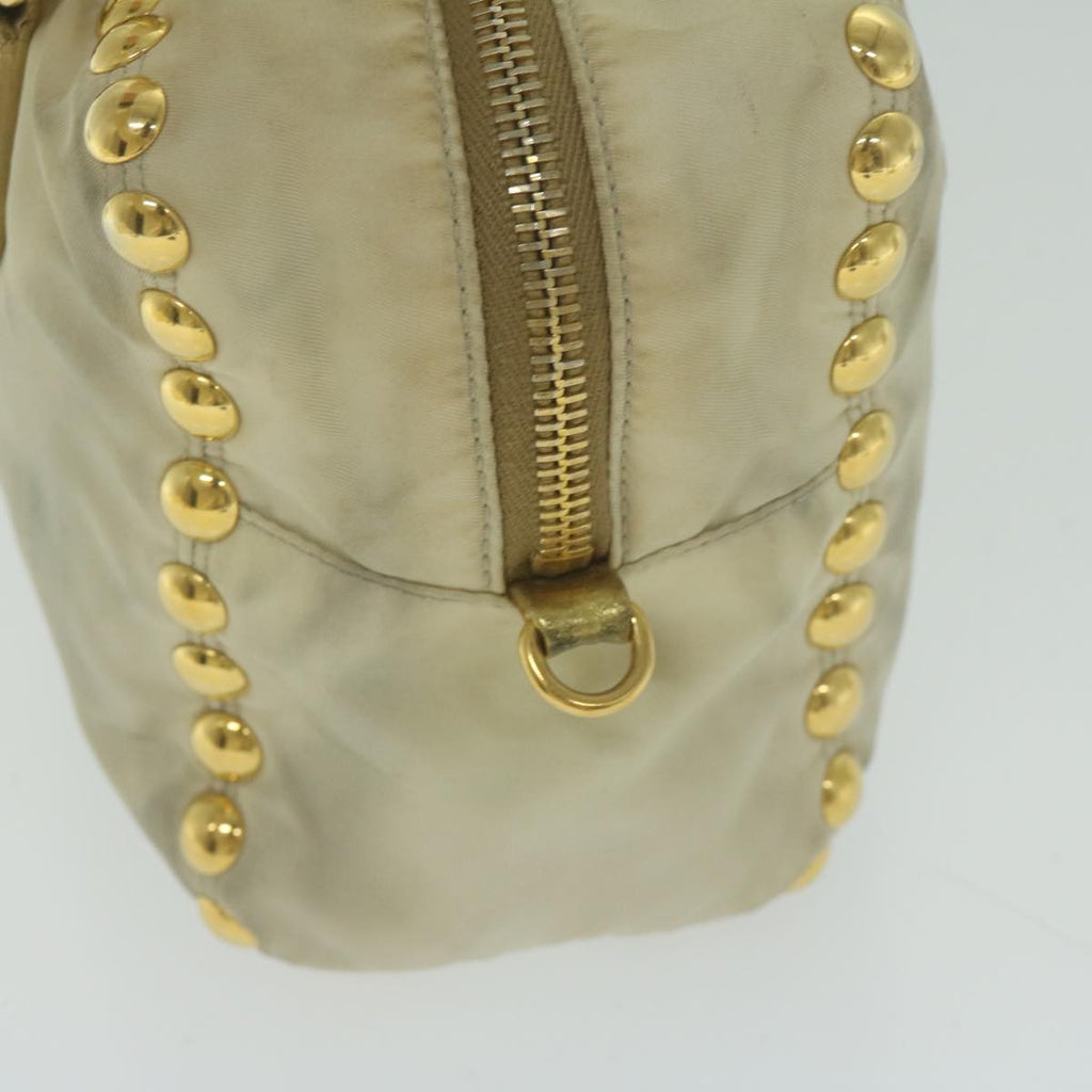 PRADA Hand Bag Nylon 2way Cream  62489
