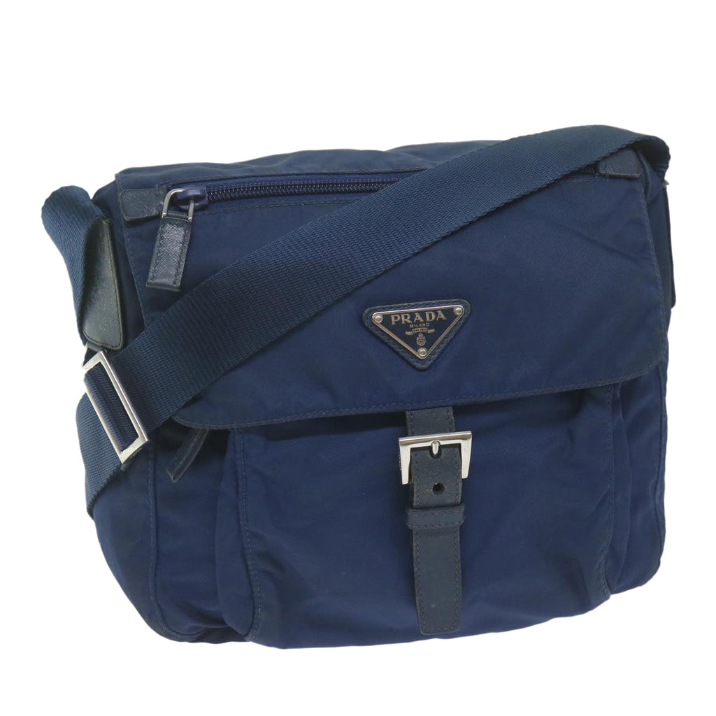 PRADA Shoulder Bag Nylon Blue  62500