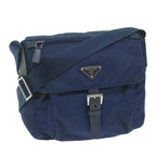 PRADA Shoulder Bag Nylon Blue  62500