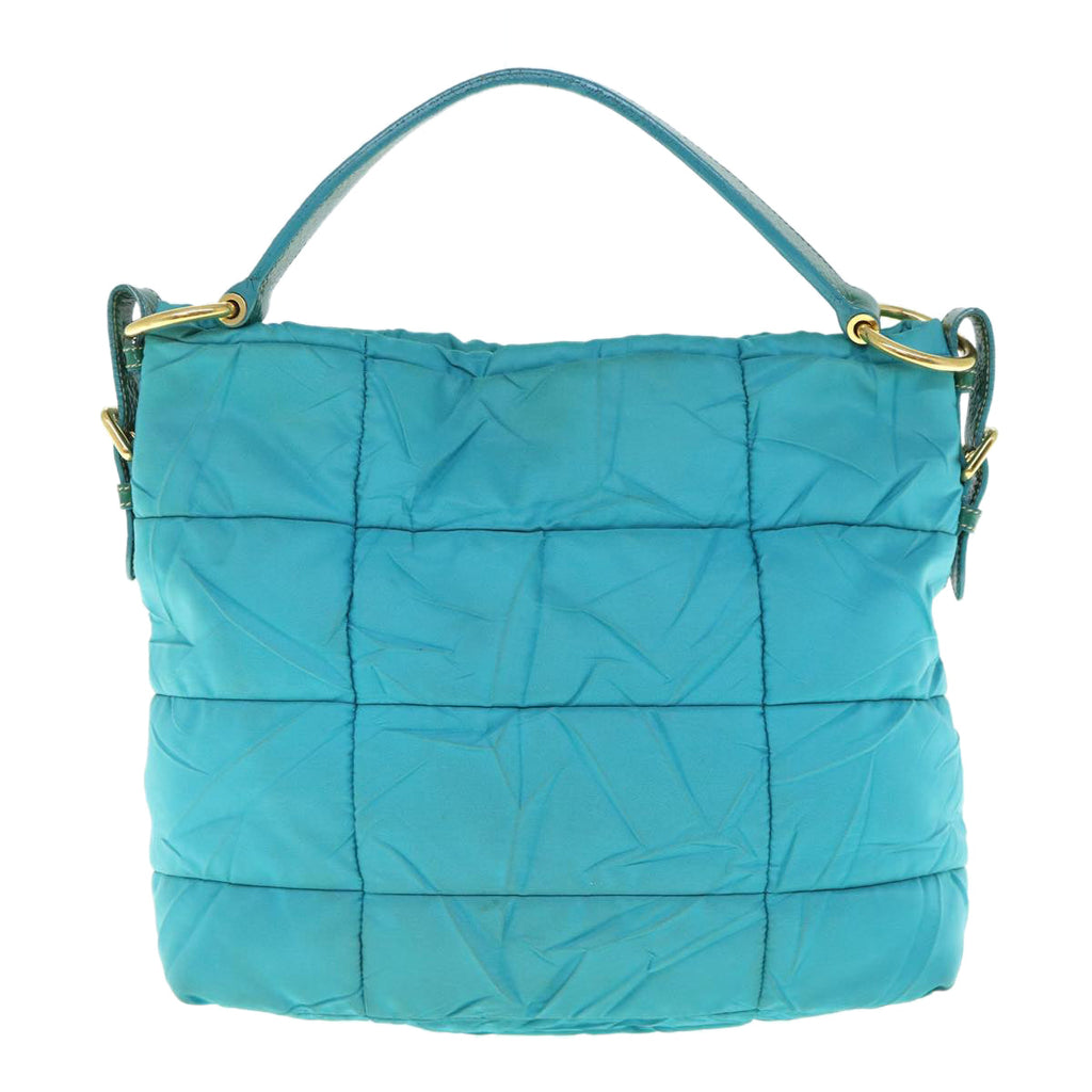 PRADA Shoulder Bag Nylon Turquoise Blue  62503