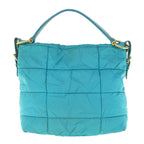 PRADA Shoulder Bag Nylon Turquoise Blue  62503