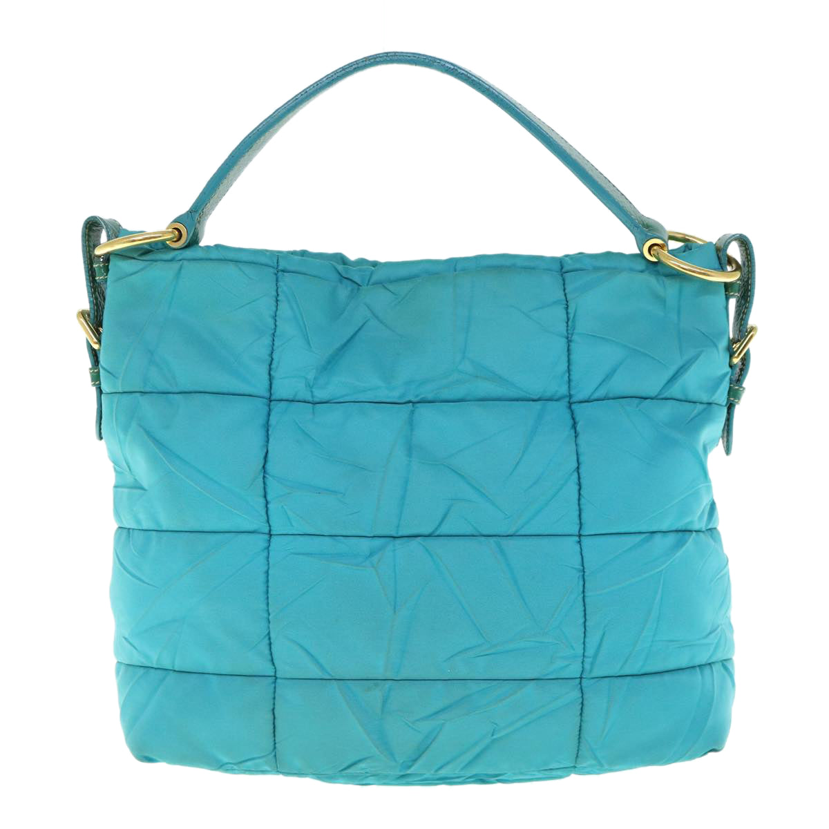 PRADA Shoulder Bag Nylon Turquoise Blue  62503