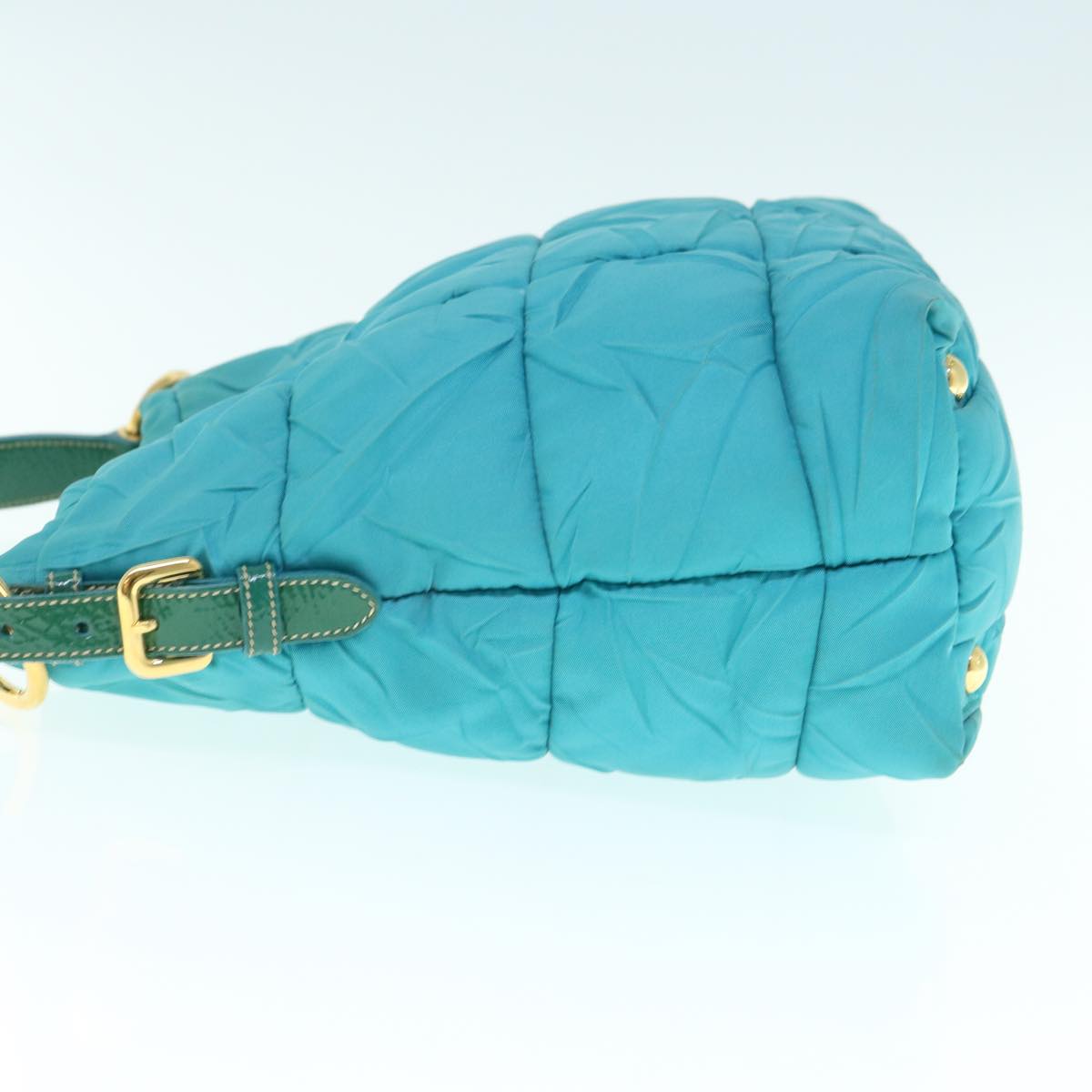 PRADA Shoulder Bag Nylon Turquoise Blue  62503