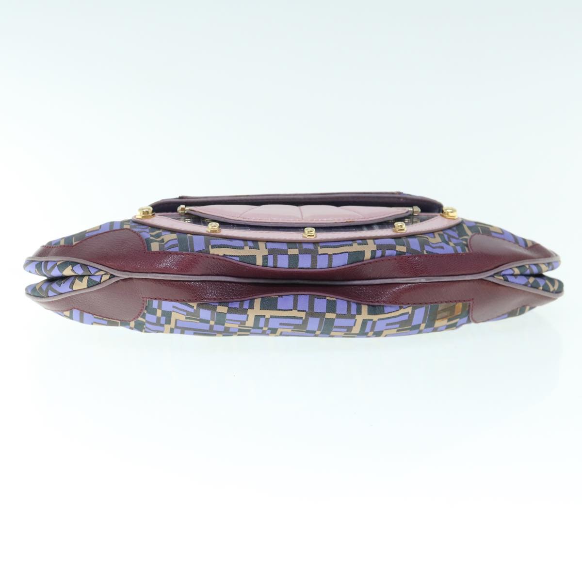 FENDI Zucca Canvas Hand Bag 2way Purple Pink62577