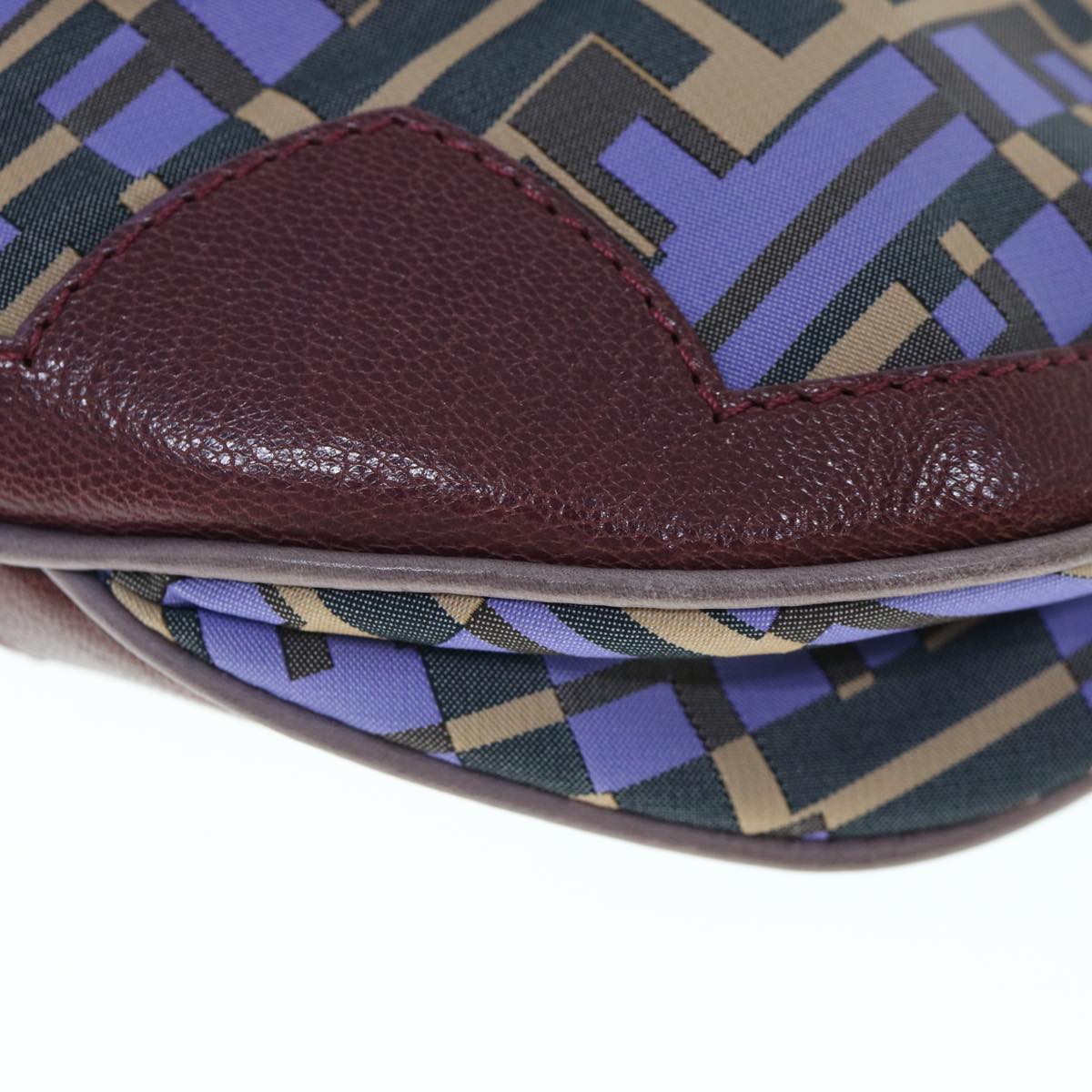 FENDI Zucca Canvas Hand Bag 2way Purple Pink62577