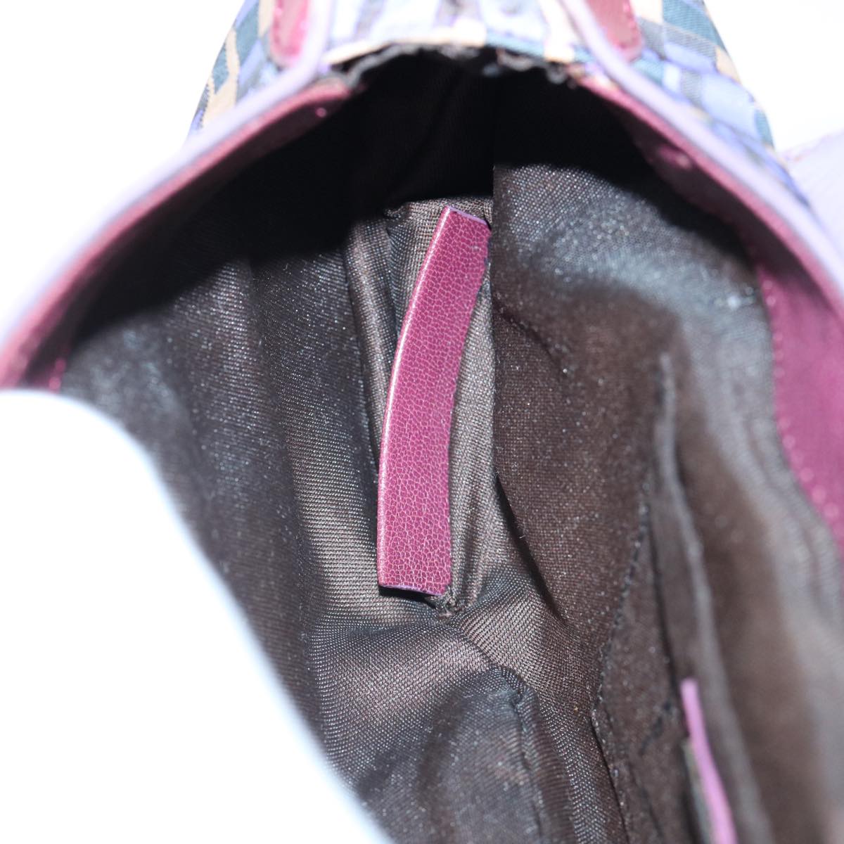 FENDI Zucca Canvas Hand Bag 2way Purple Pink62577