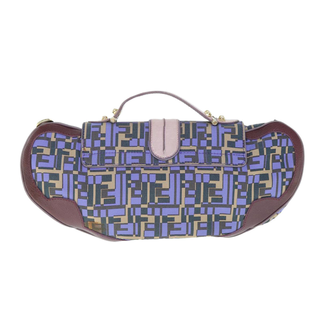 FENDI Zucca Canvas Hand Bag 2way Purple Pink62577
