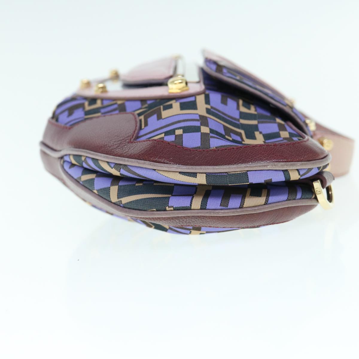 FENDI Zucca Canvas Hand Bag 2way Purple Pink62577