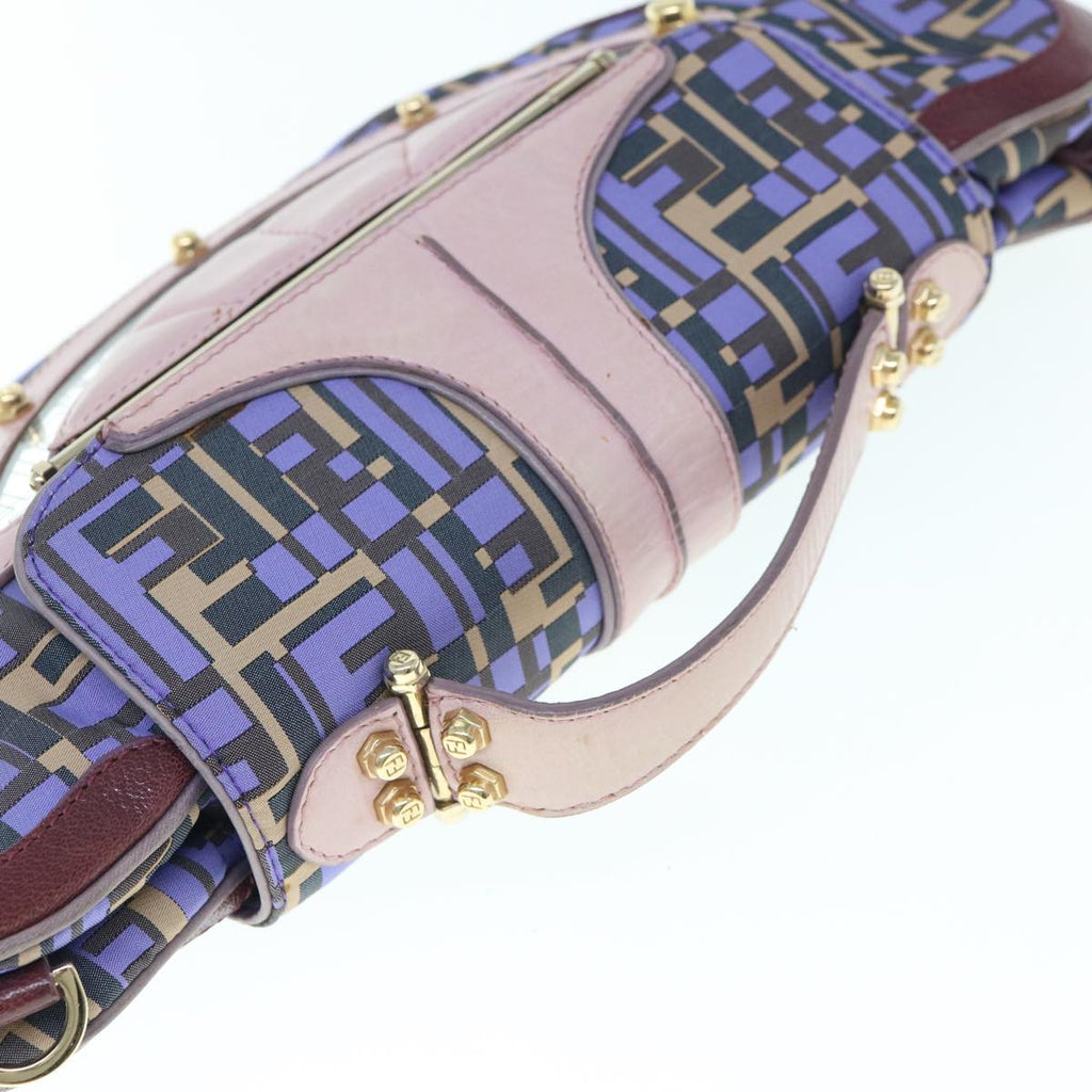 FENDI Zucca Canvas Hand Bag 2way Purple Pink62577