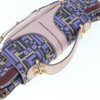 FENDI Zucca Canvas Hand Bag 2way Purple Pink62577