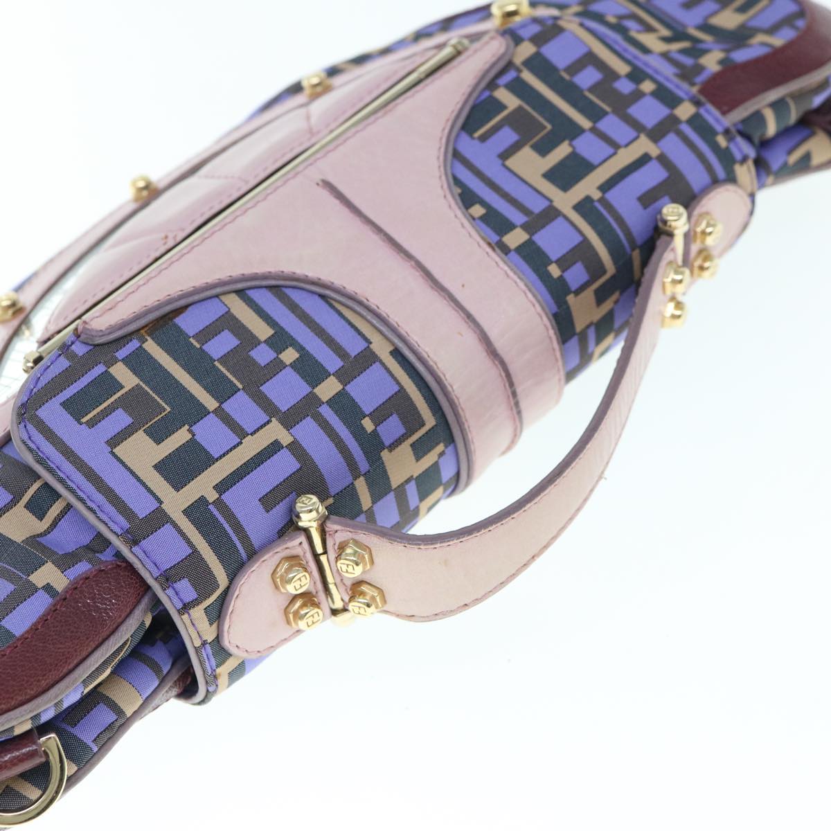 FENDI Zucca Canvas Hand Bag 2way Purple Pink62577