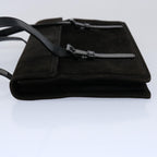 PRADA Hand Bag Suede Black  62597
