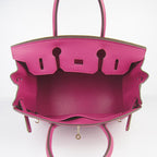 Hermes Birkin 30cm Togo Leather Handbags Peach Golden