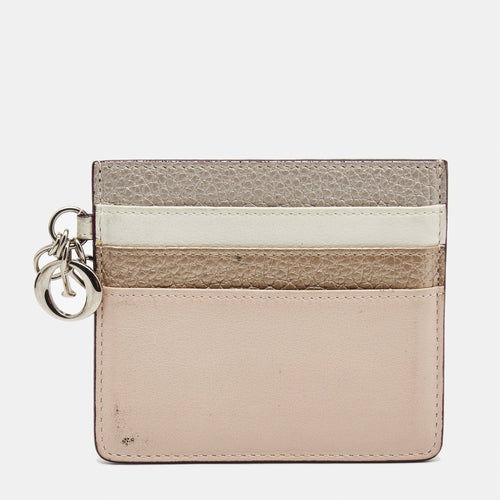 Dior Multicolor Leather Lady Card Holder