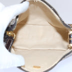 FENDI Zucchino Canvas Pouch Beige Brown62655