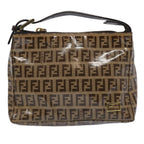 FENDI Zucchino Canvas Pouch Beige Brown62655