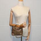 FENDI Zucchino Canvas Pouch Beige Brown62655