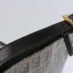 FENDI Zucchino Canvas Pouch Beige Brown62655