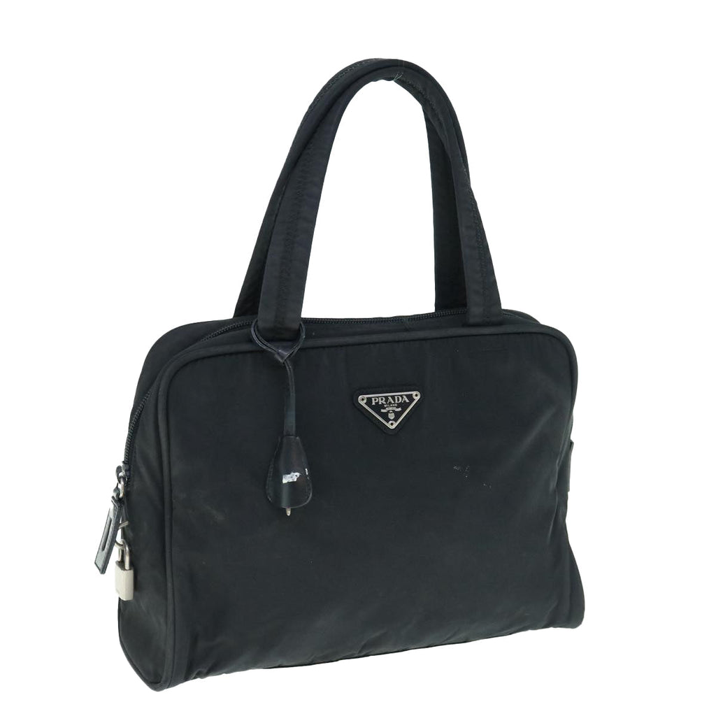 PRADA Hand Bag Nylon Black  62672