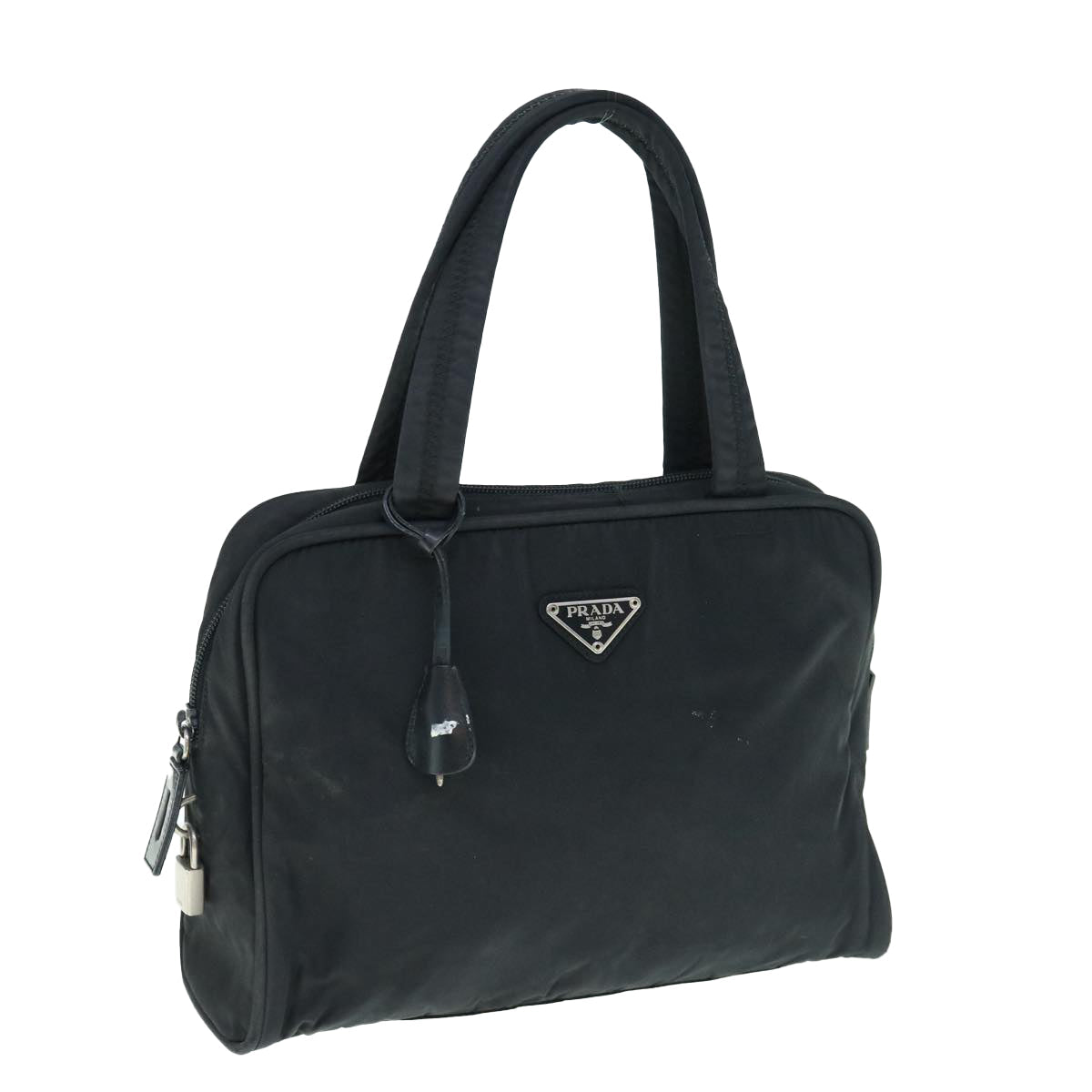 PRADA Hand Bag Nylon Black  62672
