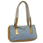 PRADA Hand Bag Nylon Enamel Light Blue  62677